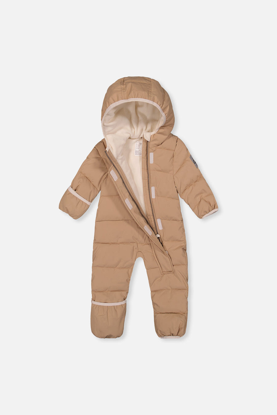 Baby Cloud One Piece Snowsuit Adapted For Car Seats Beige - J10B700_01470