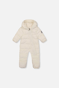 Baby Cloud One Piece Snowsuit Adapted For Car Seats Off White