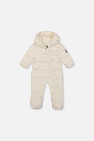 Baby Cloud One Piece Snowsuit Adapted For Car Seats Off White