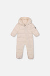 Baby Cloud One Piece Snowsuit Adapted For Car Seats Off White - J10B700_01880