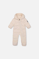 Baby Cloud One Piece Snowsuit Adapted For Car Seats Off White - J10B700_01880