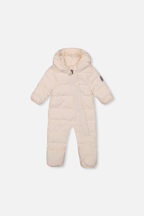 Baby Cloud One Piece Snowsuit Adapted For Car Seats Off White - J10B700_01880