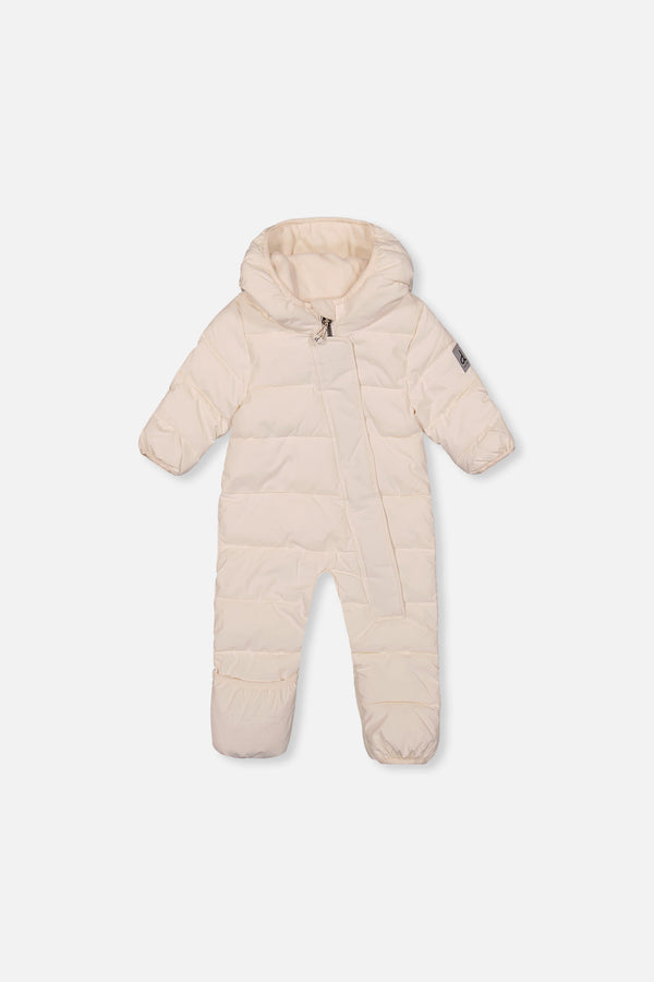 Baby Cloud One Piece Snowsuit Adapted For Car Seats Off White - J10B700_01880