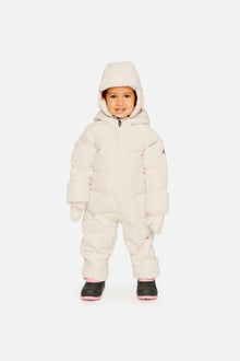 Baby Cloud One Piece Snowsuit Adapted For Car Seats Off White
