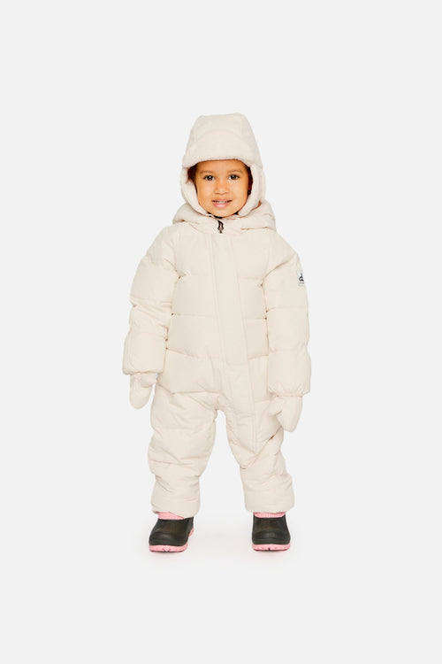 Baby-Cloud-Einteiler-Schneeanzug, für Autositze geeignet, Off-White