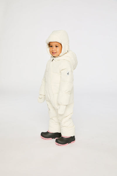 Baby Cloud One Piece Snowsuit Adapted For Car Seats Off White - J10B700_01880