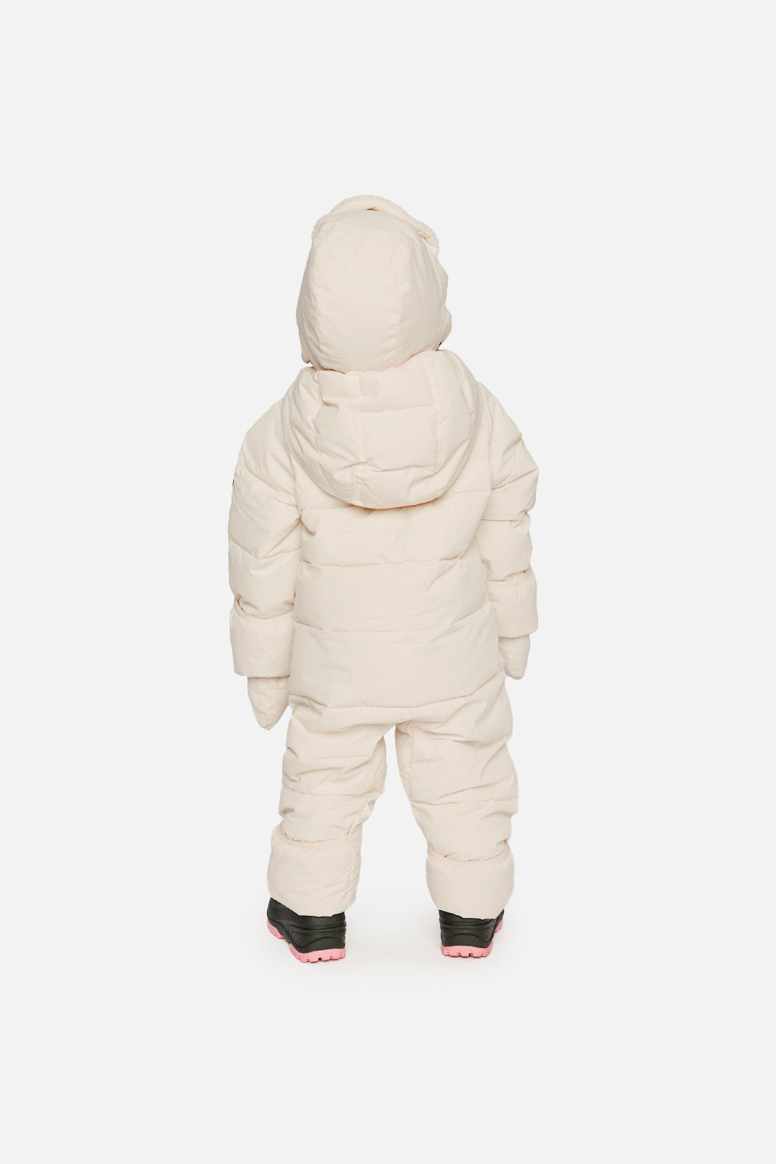 Baby Cloud One Piece Snowsuit Adapted For Car Seats Off White