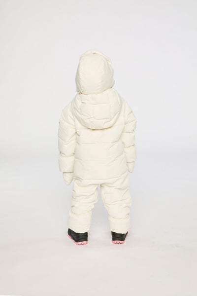 Baby Cloud One Piece Snowsuit Adapted For Car Seats Off White - J10B700_01880