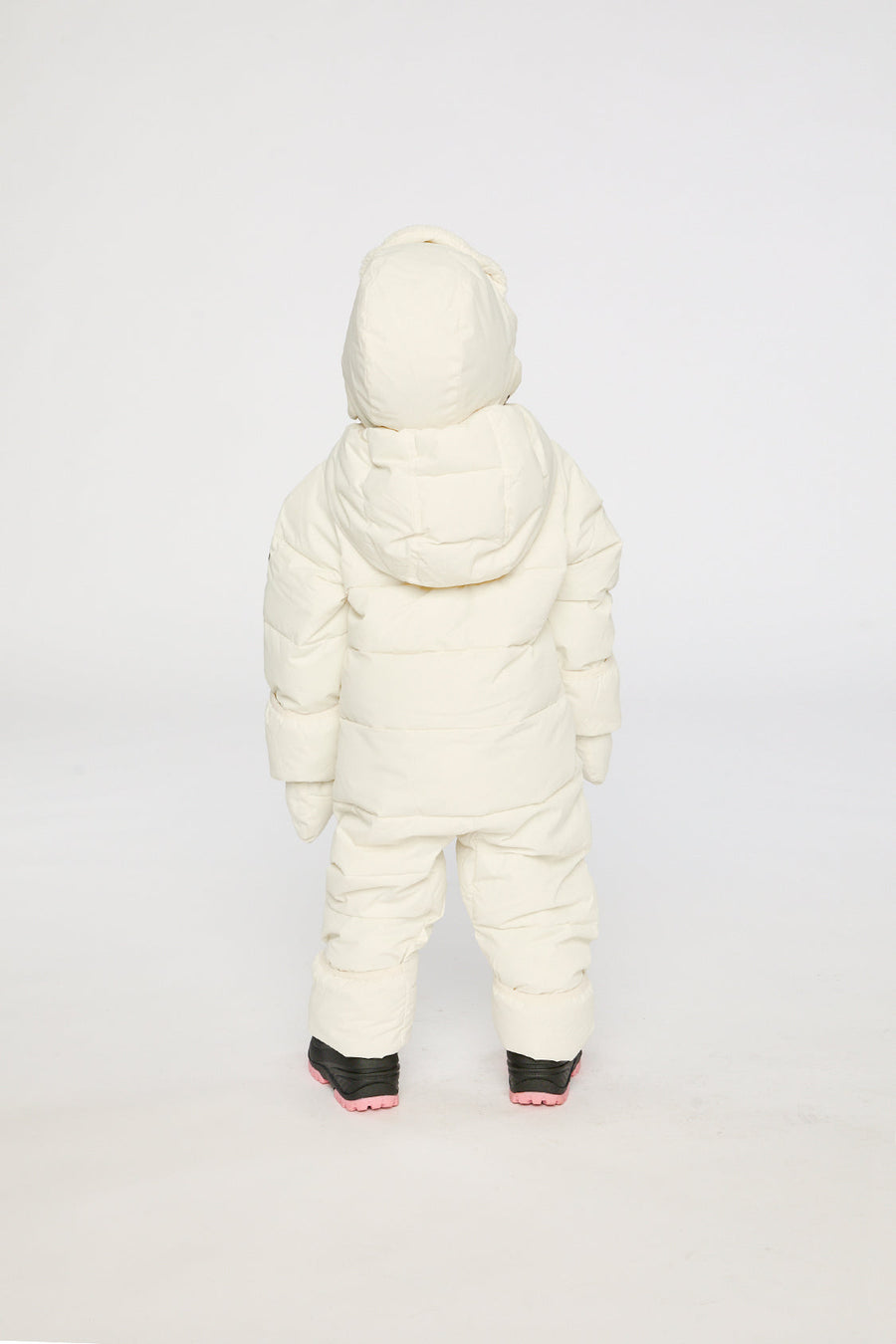 Baby Cloud One Piece Snowsuit Adapted For Car Seats Off White - J10B700_01880