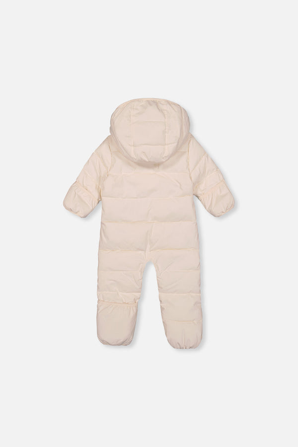 Baby Cloud One Piece Snowsuit Adapted For Car Seats Off White - J10B700_01880