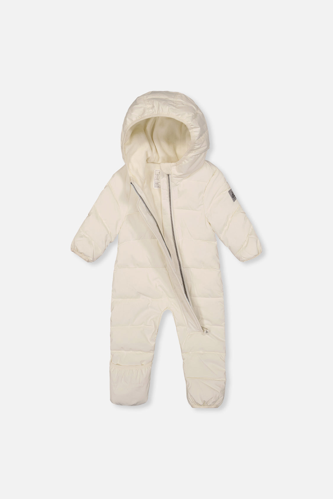 Baby Cloud One Piece Snowsuit Adapted For Car Seats Off White