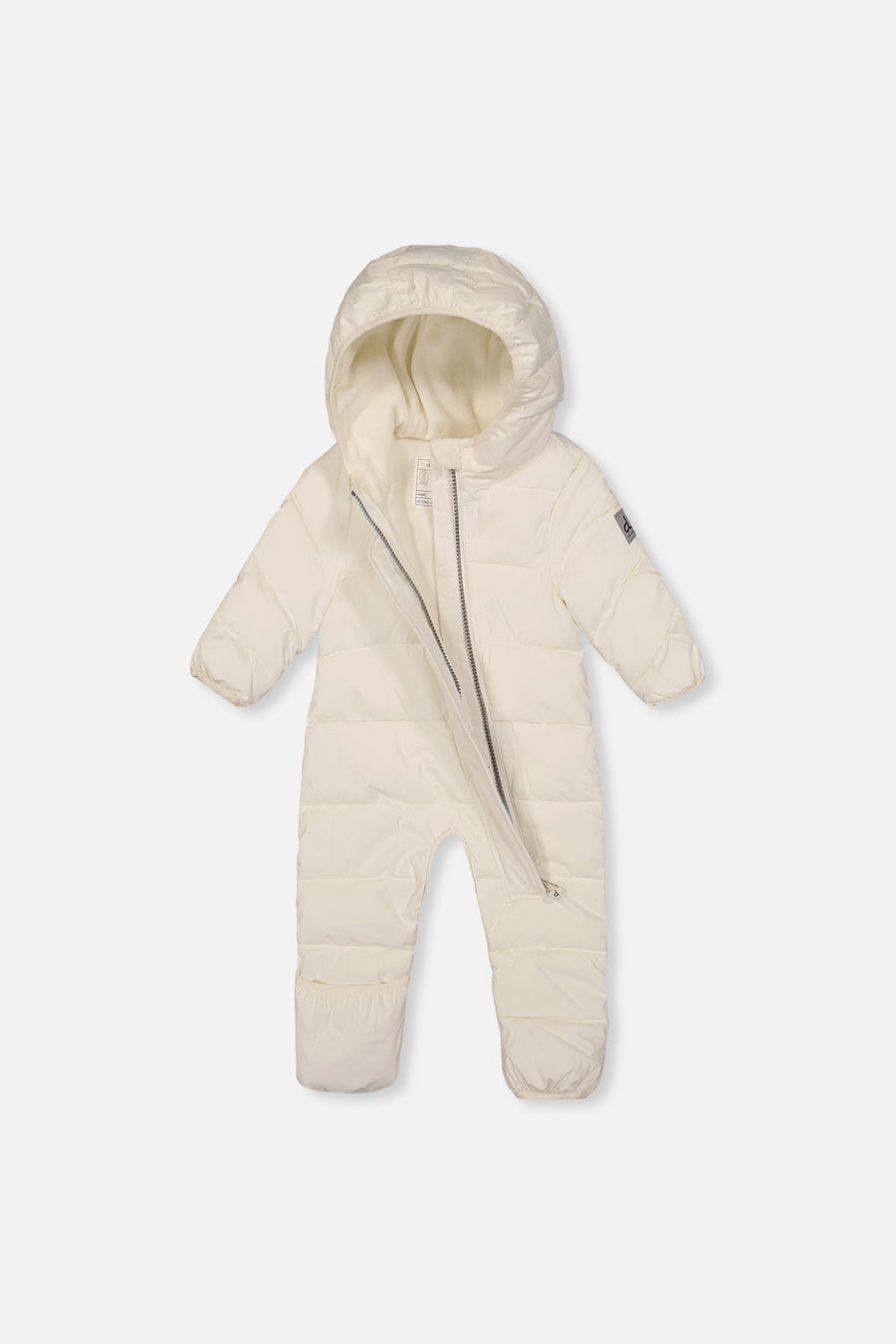Baby Cloud One Piece Snowsuit Adapted For Car Seats Off White