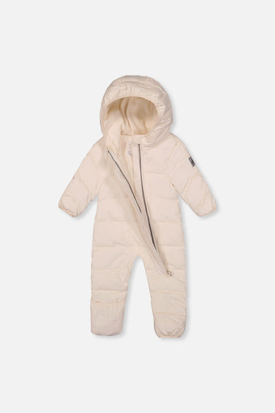 Baby Cloud One Piece Snowsuit Adapted For Car Seats Off White - J10B700_01880