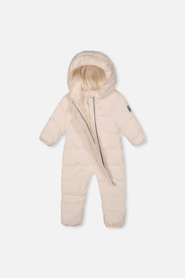 Baby Cloud One Piece Snowsuit Adapted For Car Seats Off White - J10B700_01880