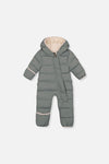 Baby Cloud One Piece Snowsuit Adapted For Car Seats Sage Green - J10B700_03200