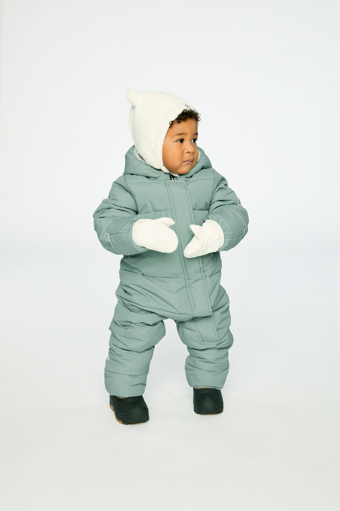 Baby Cloud One Piece Snowsuit Adapted For Car Seats Sage Green - J10B700_03200