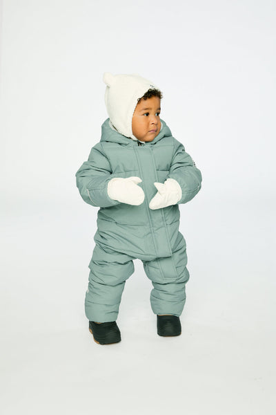 Baby Cloud One Piece Snowsuit Adapted For Car Seats Sage Green - J10B700_03200