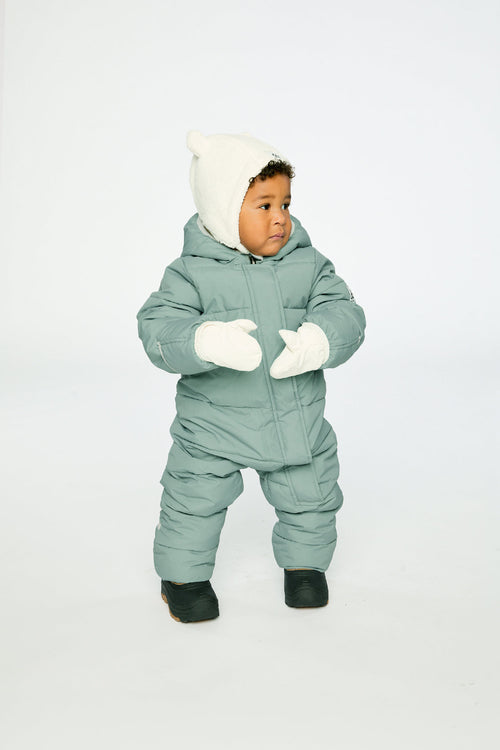 Baby Cloud One Piece Snowsuit Adapted For Car Seats Sage Green - J10B700_03200