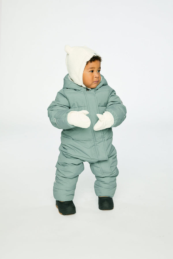 Baby Cloud One Piece Snowsuit Adapted For Car Seats Sage Green - J10B700_03200
