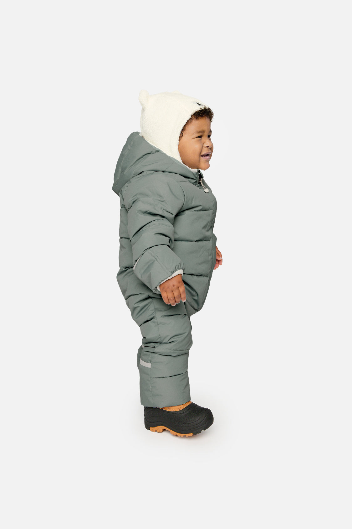 Baby-Cloud-Einteiler-Schneeanzug für Autositze, Salbeigrün