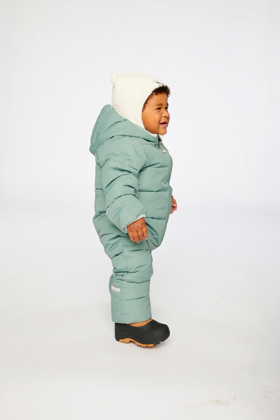 Baby Cloud One Piece Snowsuit Adapted For Car Seats Sage Green - J10B700_03200