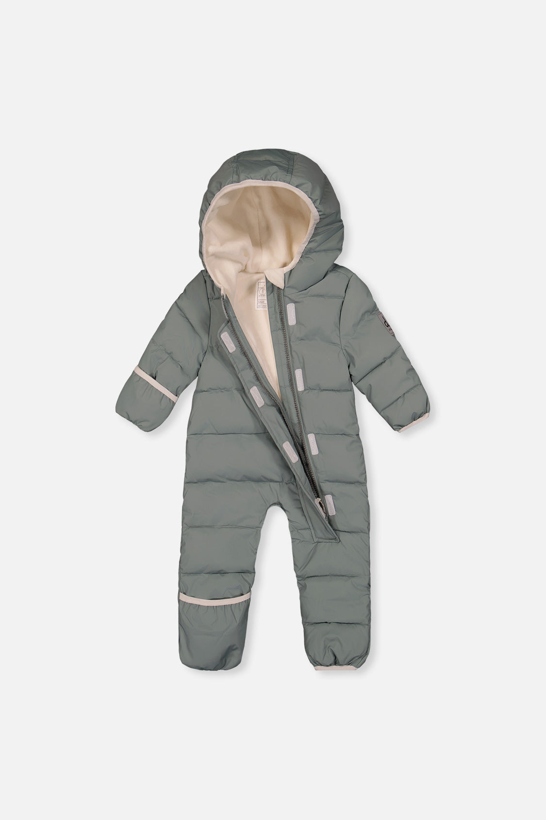 Baby Cloud One Piece Snowsuit Adapted For Car Seats Sage Green - J10B700_03200