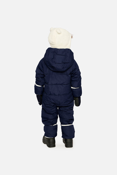 Habit de neige une pièce Baby Cloud adapté pour siège d'auto bleu foncé pour bébé