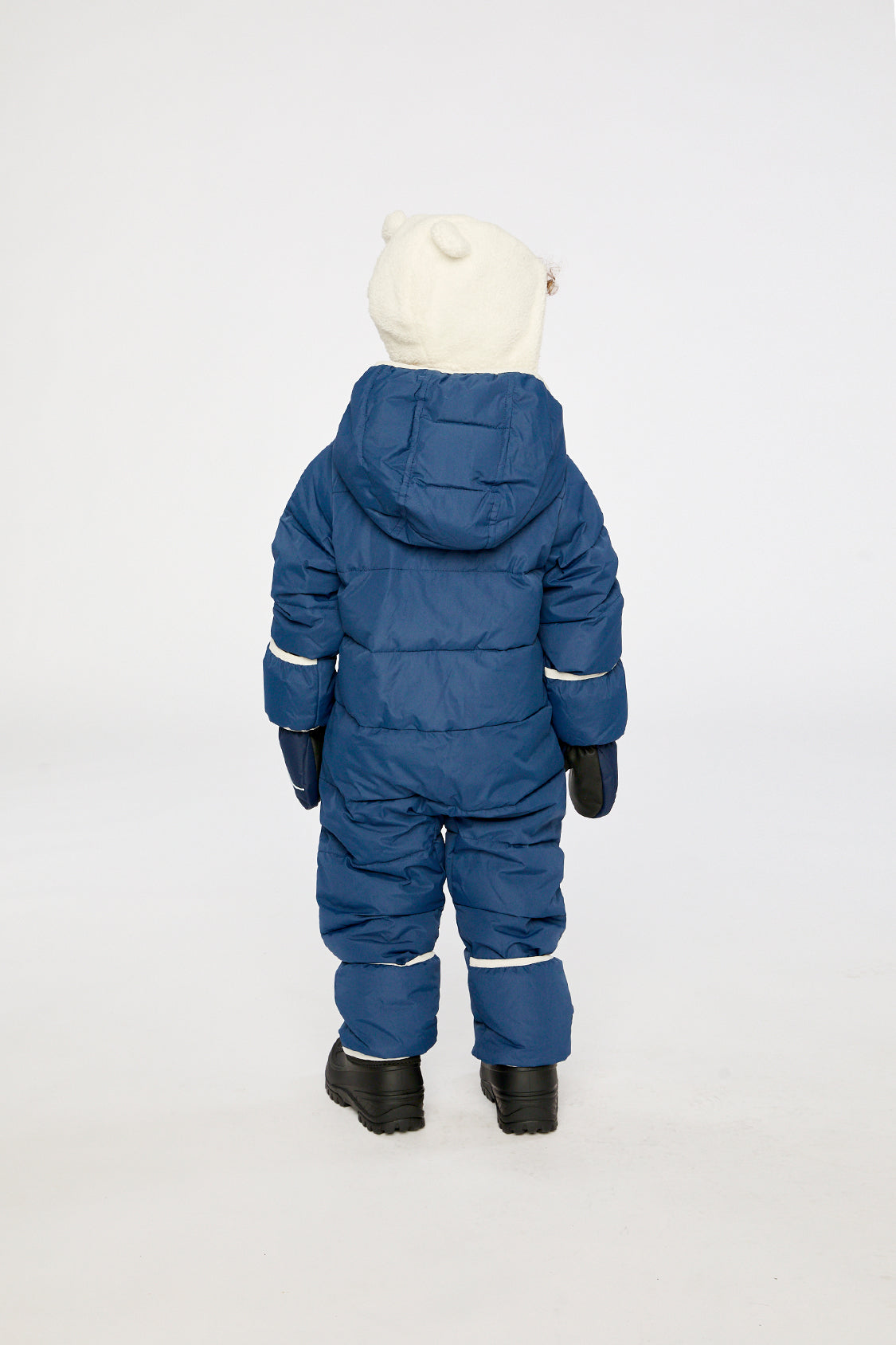 Baby Cloud One Piece Snowsuit Adapted For Car Seats Dark Blue - J10B700_04013