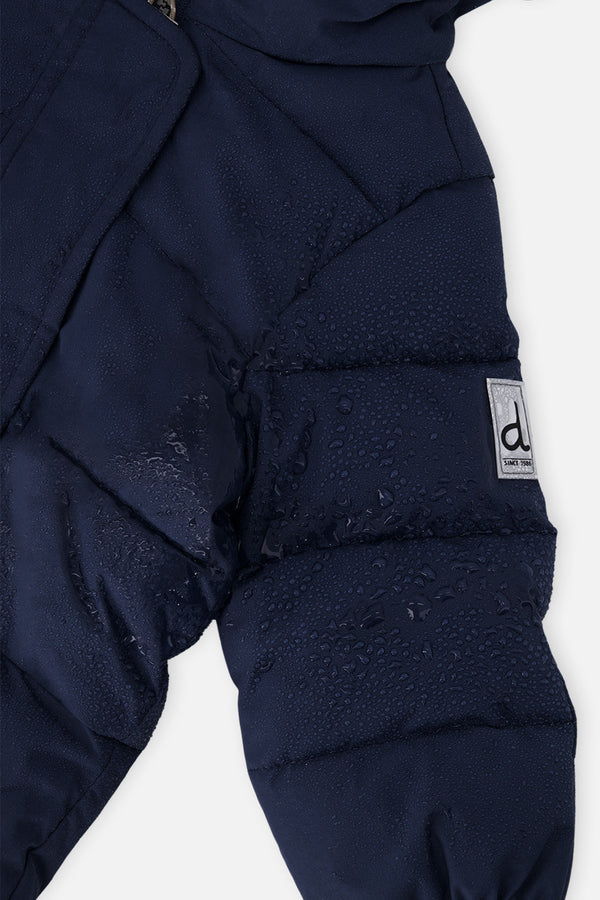 Baby Cloud One Piece Snowsuit Adapted For Car Seats Dark Blue - J10B700_04013