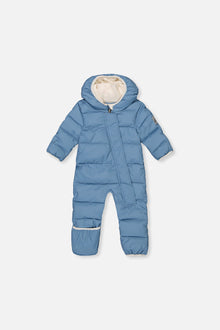 Baby-Schneeanzug „Cloud“ für Babyschalen, Blau-Grau