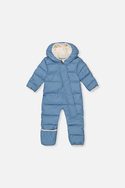 Baby-Schneeanzug „Cloud“ für Babyschalen, Blau-Grau