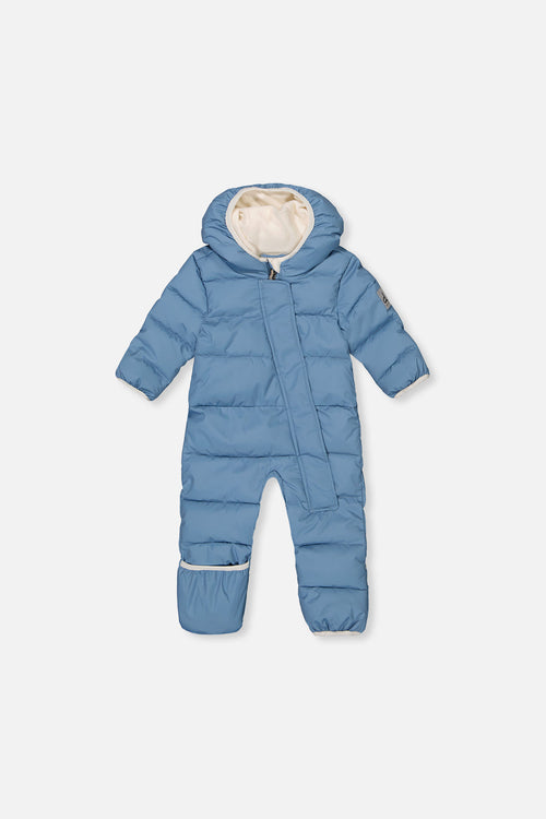 Baby Cloud One Piece Snowsuit Adapted For Car Seats Blue Grey - J10B700_04400