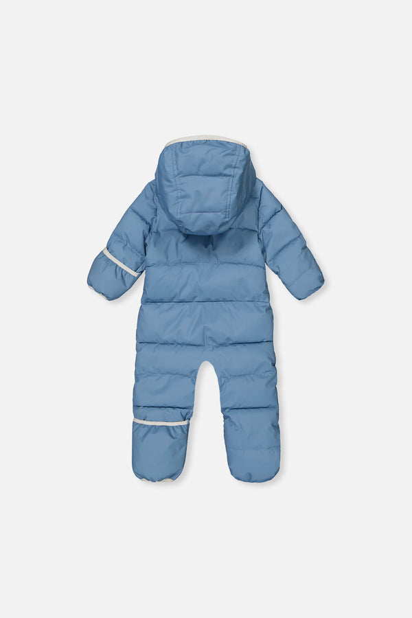 Baby Cloud One Piece Snowsuit Adapted For Car Seats Blue Grey - J10B700_04400