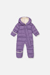 Baby-Cloud-Einteiler-Schneeanzug für Autositze, Violett
