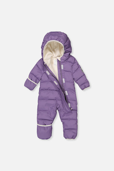 Baby Cloud One Piece Snowsuit Adapted For Car Seats Violet - J10B700_05003