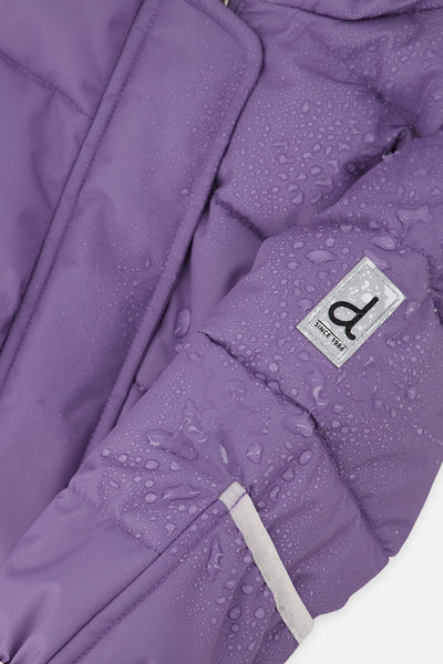 Baby Cloud One Piece Snowsuit Adapted For Car Seats Violet - J10B700_05003