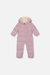 Baby Cloud One Piece Snowsuit Adapted For Car Seats Lavender - J10B700_05440