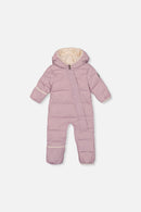Baby Cloud One Piece Snowsuit Adapted For Car Seats Lavender - J10B700_05440