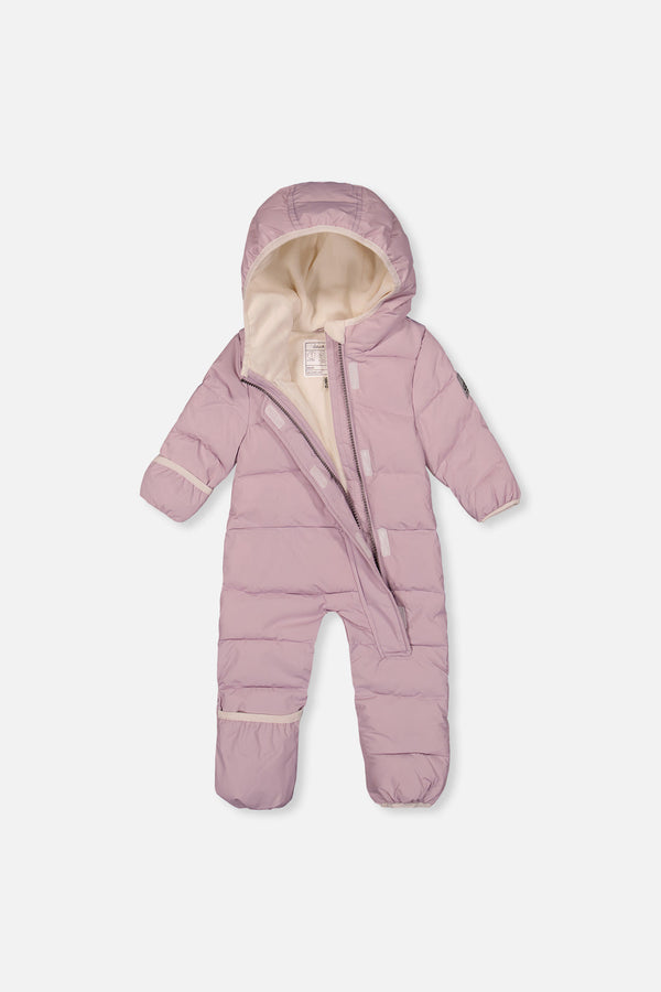 Baby Cloud One Piece Snowsuit Adapted For Car Seats Lavender - J10B700_05440