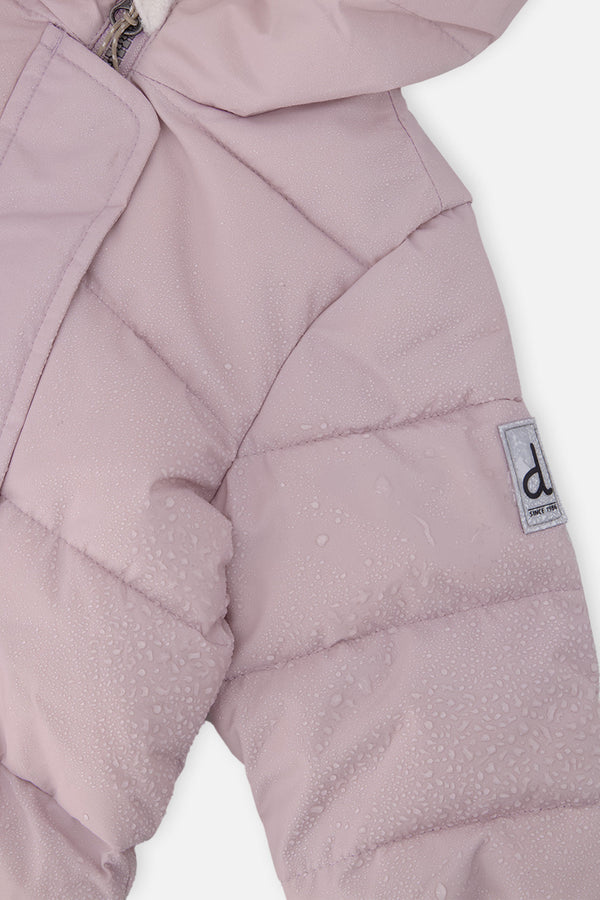 Baby Cloud One Piece Snowsuit Adapted For Car Seats Lavender - J10B700_05440