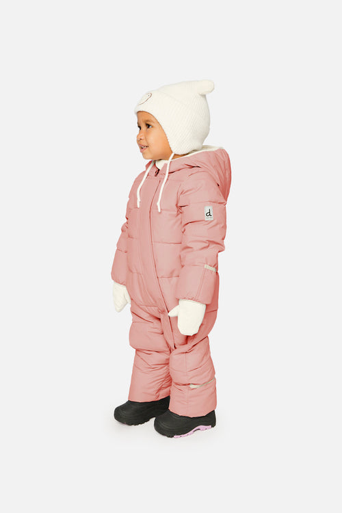Baby-Cloud-Schneeanzug, für Autositze geeignet, blasses Altrosa