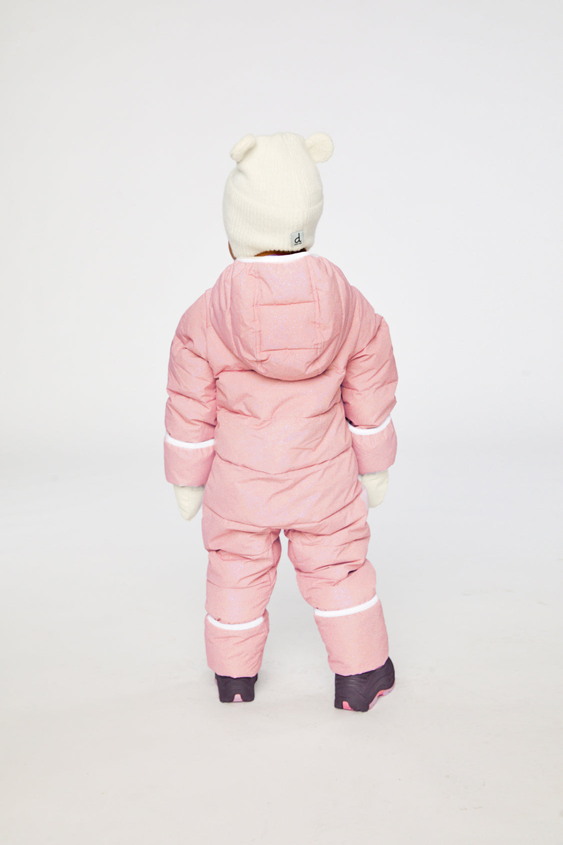 Baby Cloud One Piece Snowsuit Adapted For Car Seats Pale Dusty Pink - J10B700_06220