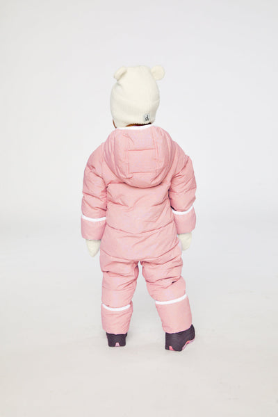 Baby Cloud One Piece Snowsuit Adapted For Car Seats Pale Dusty Pink - J10B700_06220