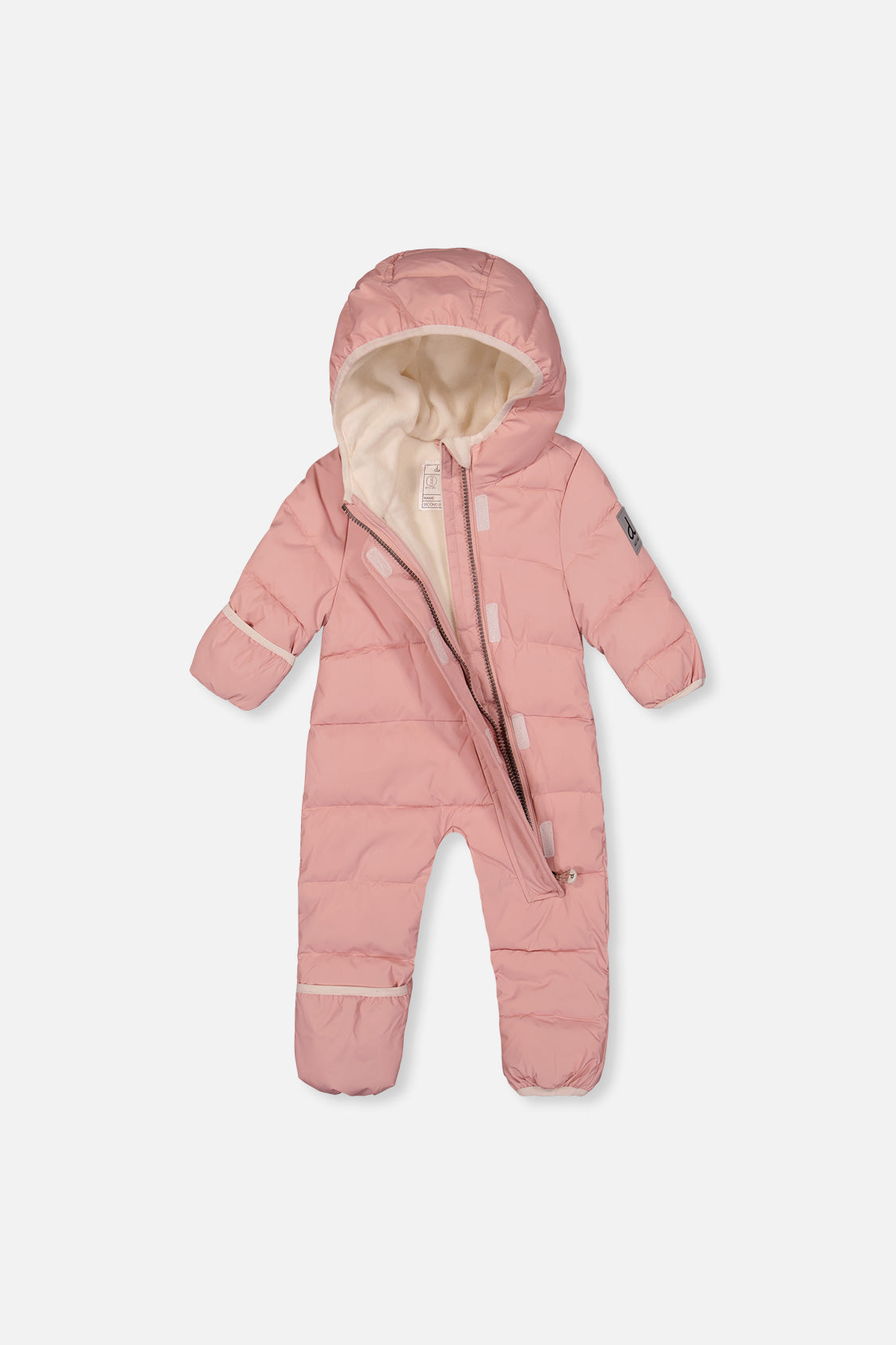Baby Cloud One Piece Snowsuit Adapted For Car Seats Pale Dusty Pink - J10B700_06220