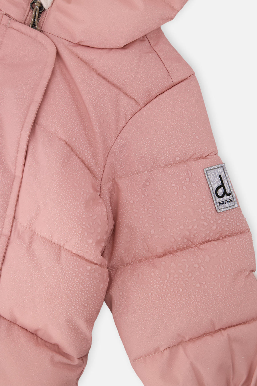Baby Cloud One Piece Snowsuit Adapted For Car Seats Pale Dusty Pink - J10B700_06220