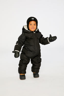 Baby-Cloud-Schneeanzug, als Einteiler für Autokindersitze geeignet, Schwarz