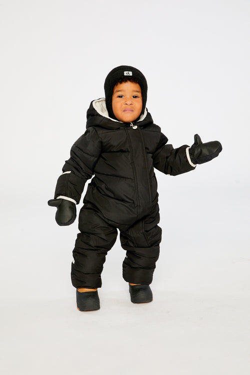 Baby-Cloud-Schneeanzug, als Einteiler für Autokindersitze geeignet, Schwarz