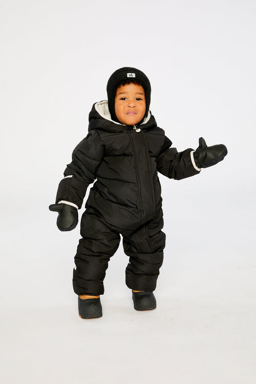 Baby Cloud One Piece Snowsuit Adapted For Car Seats Black - J10B700_09990