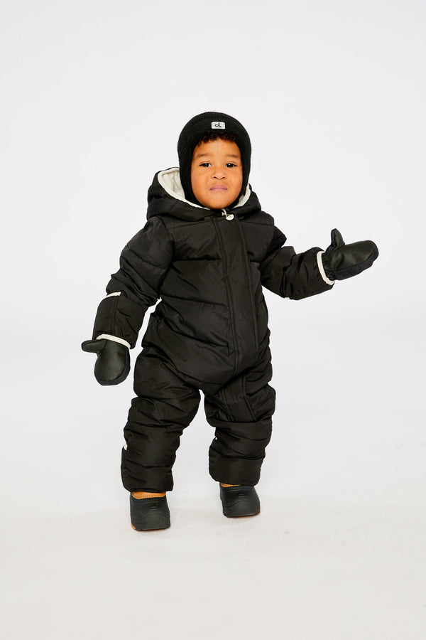 Baby Cloud One Piece Snowsuit Adapted For Car Seats Black - J10B700_09990