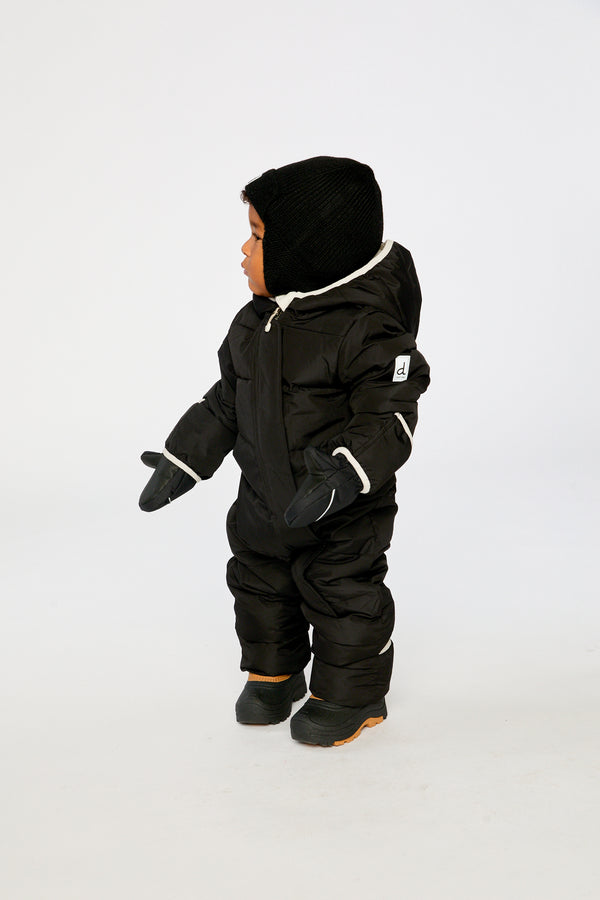 Baby-Cloud-Schneeanzug, als Einteiler für Autokindersitze geeignet, Schwarz